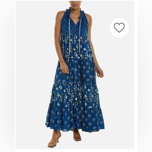 Ro’s Garden Sophia Blue Maxi Dress sz M